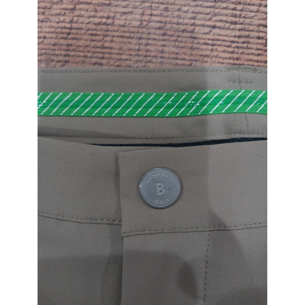 Bonobos Golf Khaki Tan Pants 35x34 Athletic Fit Beige Lightweight 2944 - Picture 2 of 15